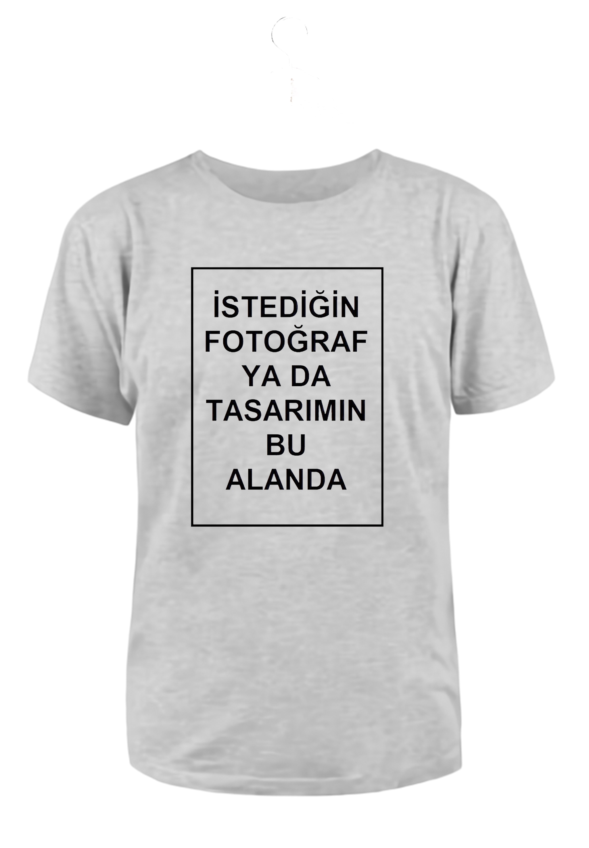 Kendin Tasarla Kişiye Özel Baskılı T-shirt Beyaz