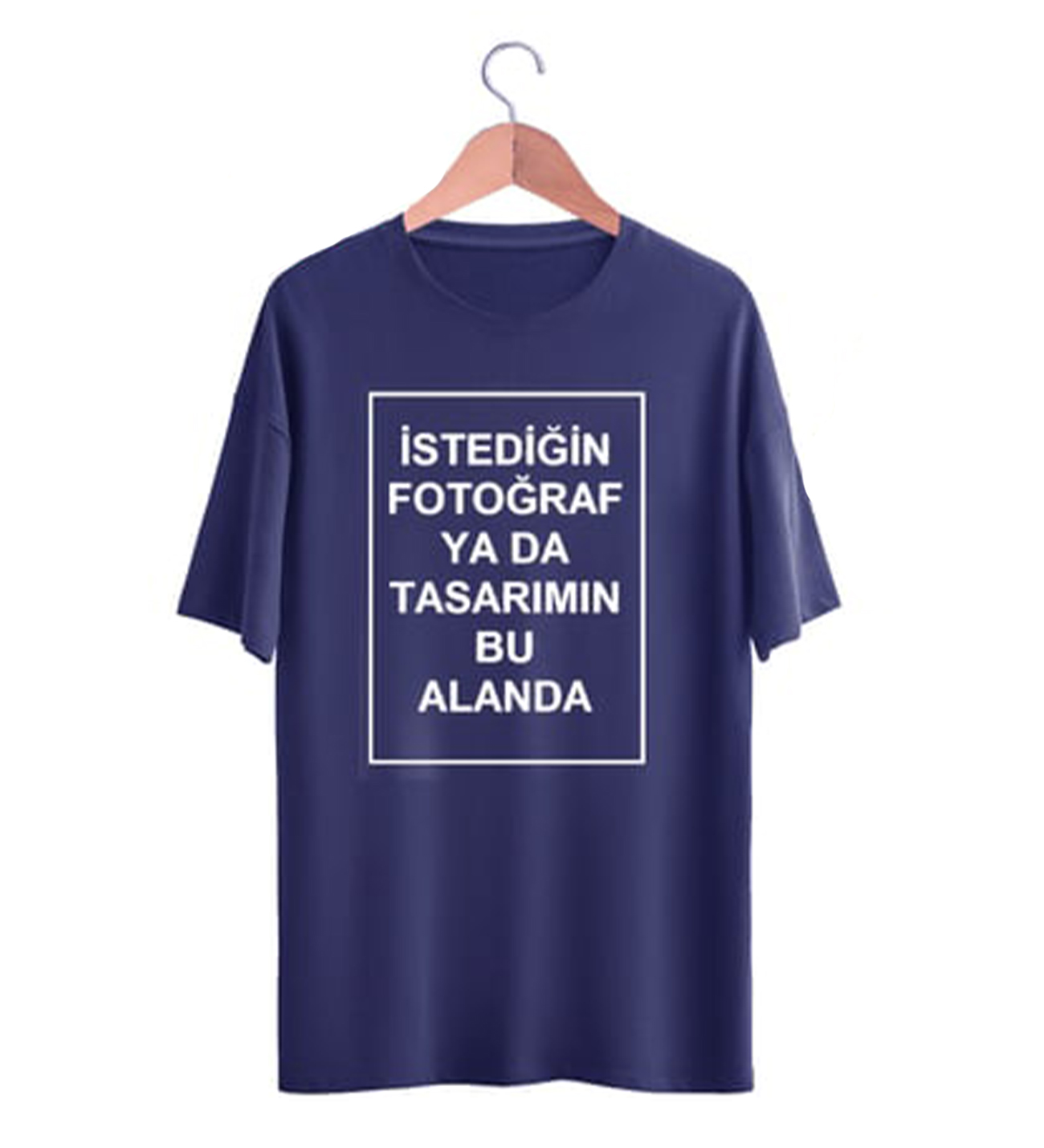 Kendin Tasarla Kişiye Özel Baskılı T-shirt Beyaz