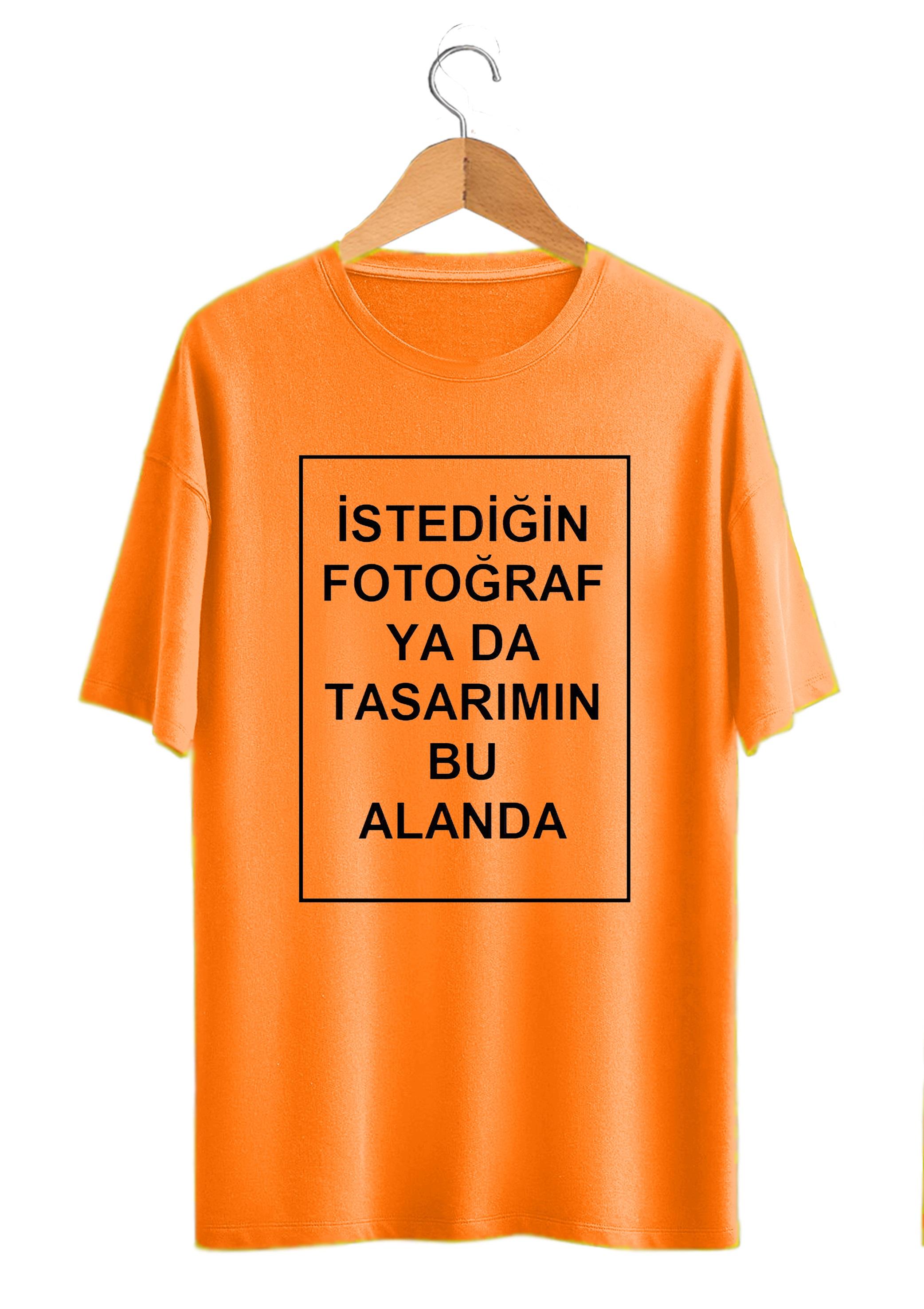 Kendin Tasarla Kişiye Özel Baskılı T-shirt Beyaz