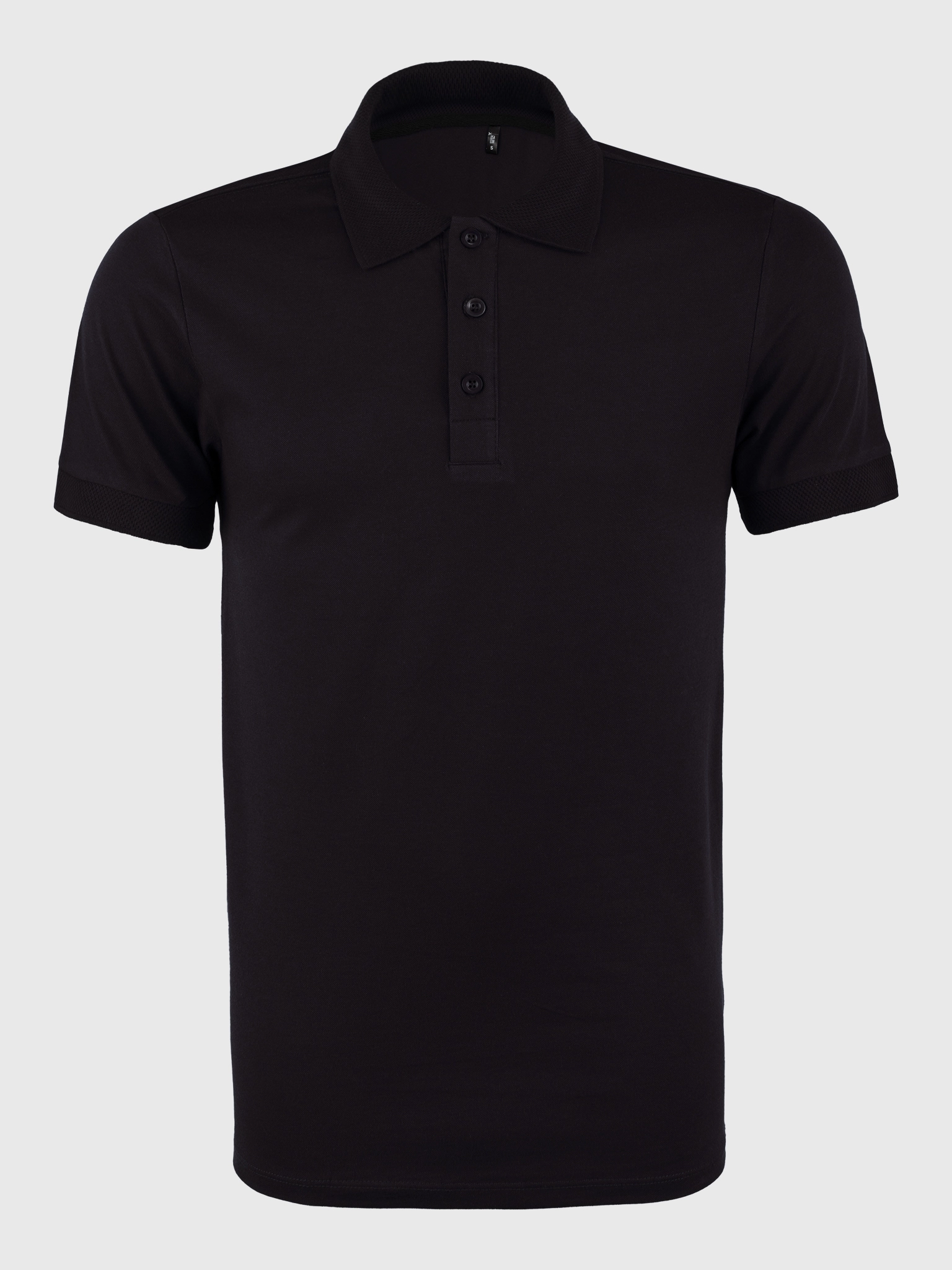 PREMIUM Kalite Kendin Tasarla Kişiye Özel Baskılı Polo Yaka T-shirt Siyah